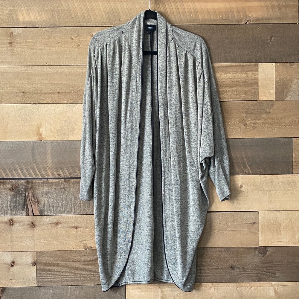 Mossimo Supply Co. Heather Gray Open-Front Cardigan